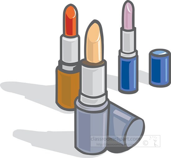various colors of lip stick clip art