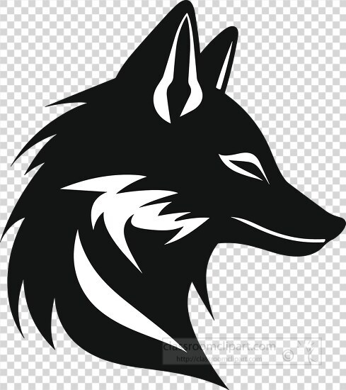 wolf silhouette logo