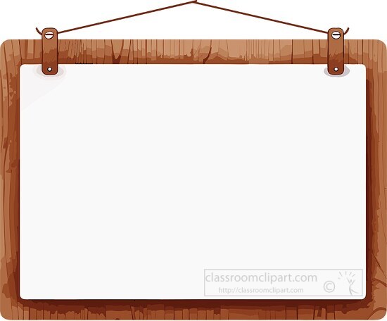 blank wooden sign clipart