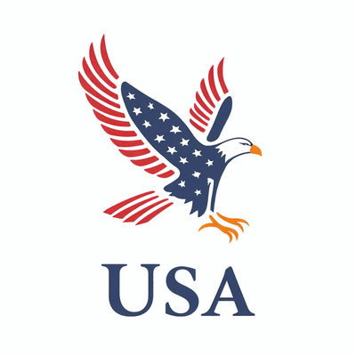 Flying Patriotic Eagle Animation