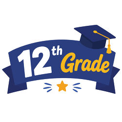 12th Grade Graduation Cap Banner