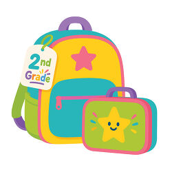 2nd Grade Backpack And Lunch Box With Star