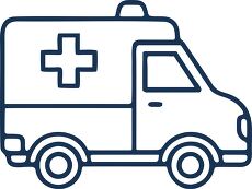 Ambulance Icon for Medical Emergency Services Use