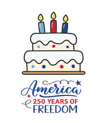 America 250 Years of Freedom Cake