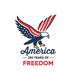 America 250 Years of Freedom Eagle