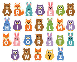 Animal Alphabet With Bears Foxes Rabbits And Owls