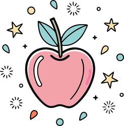 apple colorful playful icon clip art