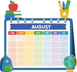 August School Calendar
