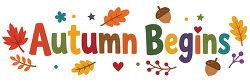 Autumn Begins Word Art