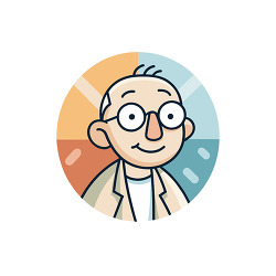 Bald Man Avatar Illustration