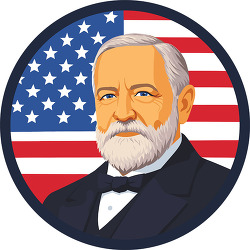 Benjamin Harrison united states president portrait illustration