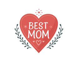 Best Mom Heart With Leaves