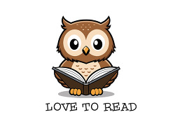 Brown owl reading a book love to read