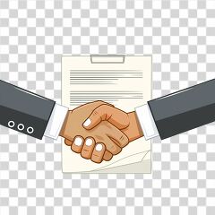 Business Handshake Indicating Agreement on Deal