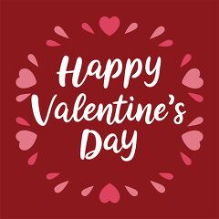 Celebrate Love With Happy Valentines Day Clip Art Design