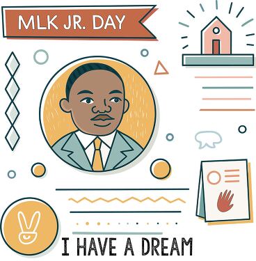 Celebrate MLK Jr Day With Inspiring Clip Art Design