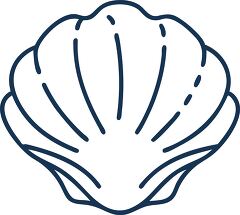 Clam Shell Line Icon