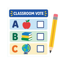 Classroom Vote Ballot Sheet