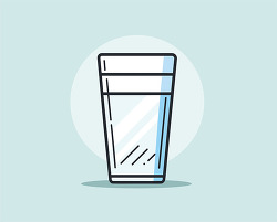 clear glass filled with water