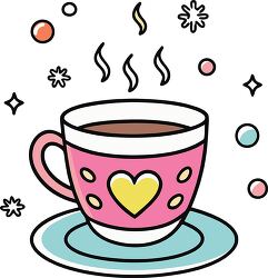 coffee cup colorful playful icon clip art