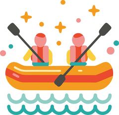 Colorful Minimalist Rafting Art