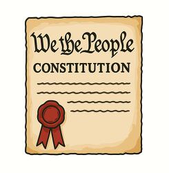 constitution document we the people illustration