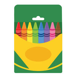 Crayon Box With Eight Colors