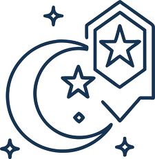 Crescent Moon Star Icon