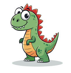 Cute Cartoon T Rex Dinosaur