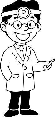 Dentist Character Clip Art With Friendly Expression