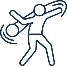 Discus Thrower Technique Focused Icon