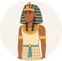 egyptian king cartoon side view
