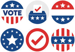 Election Vote Badge Set