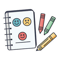 Emotion Journal With Crayons