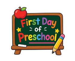 First Day Of Preschool Chalkboard