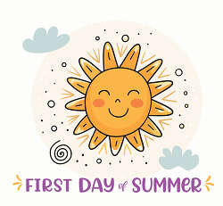 First Day of Summer Smiling Sun
