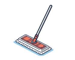 flat floor mop cleaner