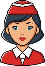 flight attendant avatar clipart