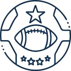 Football Icon for Sports Fans