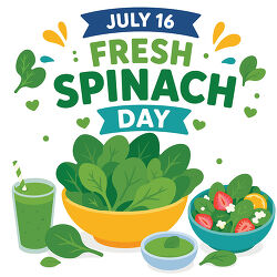 Fresh Spinach Day July 16