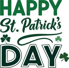 Fun Typography Logo for St Patricks Day Celebration