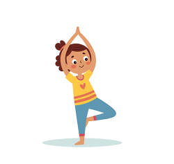Girl Tree Pose Heart Shirt