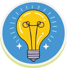 Glowing Light Bulb Clipart