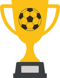 Gold Soccer Trophy With Ball