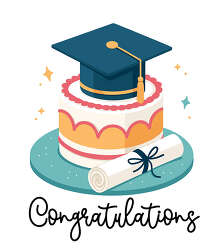 Graduation Cake Cap Diploma Congratulations