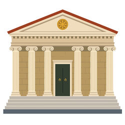Greek Temple With Columns