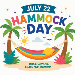 Hammock Day Palm Trees Cartoon