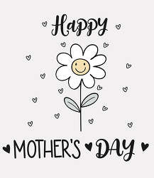 Happy Mothers Day Smiling Daisy