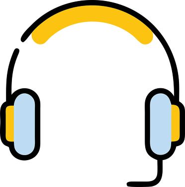 Headset Icon for Communication & Technology