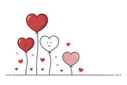 Heart Balloons Love Design